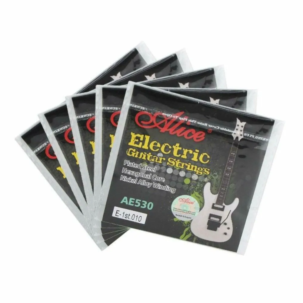 Original ALICE AE530 Electric Guitar Strings 5Pcs Single Guitar Strings Electric Guitar Top E Plain Steel Gauges Hexagonal Core
Original ALICE AE530 Electric Guitar Strings 5Pcs Single Guitar Strings Electric Guitar Top E Plain Steel Gauges Hexagonal Core
