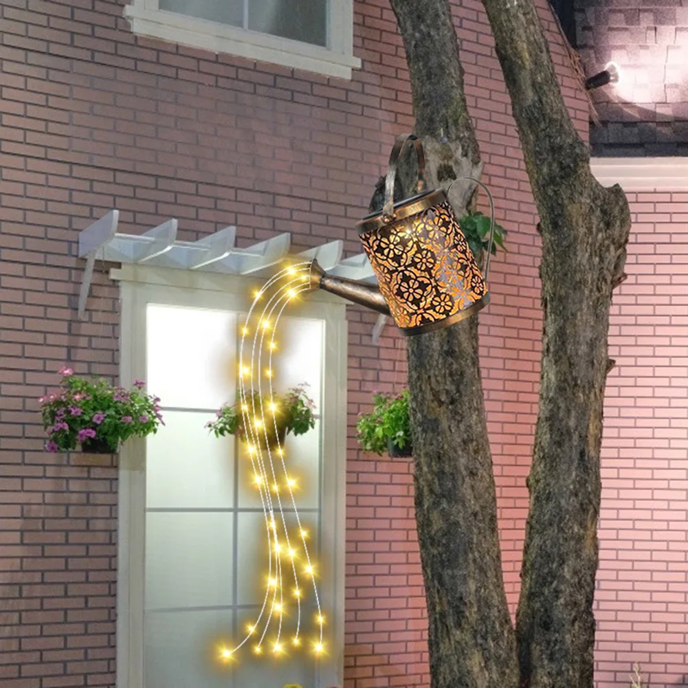 Outdoor Solar Watering Can Ornament Lamp Garden Art Light Decoration Hollow-out Iron Shower LED Lights String Garden Decorations
Outdoor Solar Watering Can Ornament Lamp Garden Art Light Decoration Hollow-out Iron Shower LED Lights String Garden Decorations