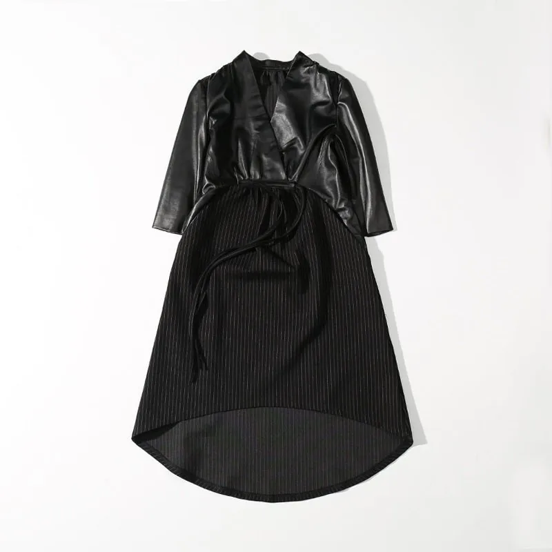 Genuine Spring Women Leather Dress Black Long Sleeve Elegant High Waist Vintage Real Sheepskin Leather Dress Ladies Clothes
Genuine Spring Women Leather Dress Black Long Sleeve Elegant High Waist Vintage Real Sheepskin Leather Dress Ladies Clothes