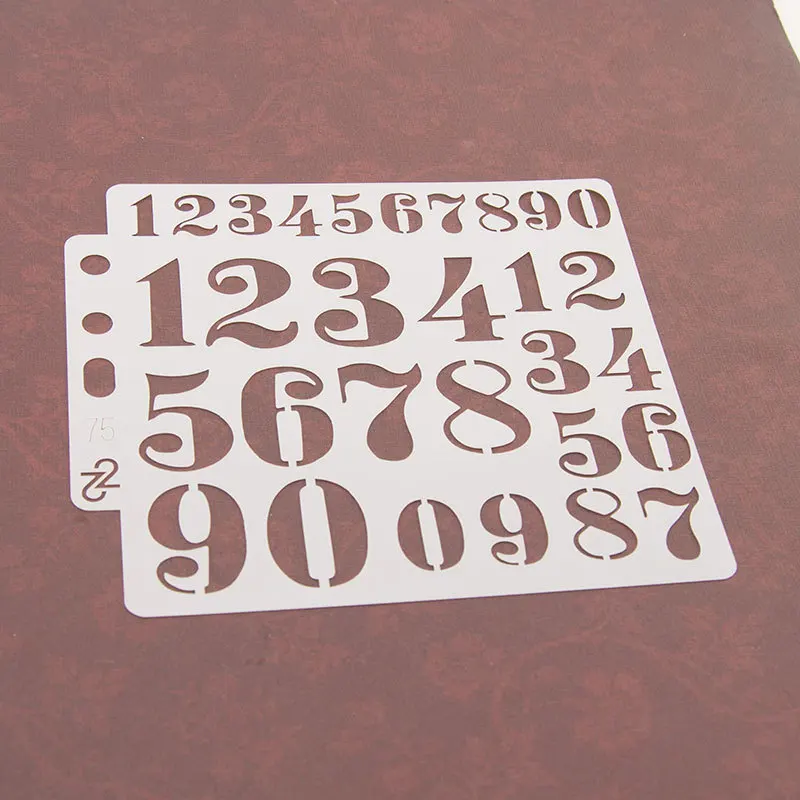 

13cm 5.1" Number Digit 0-9 DIY Layering Stencils Painting Scrapbook Coloring Embossing Album Decorative Card Template