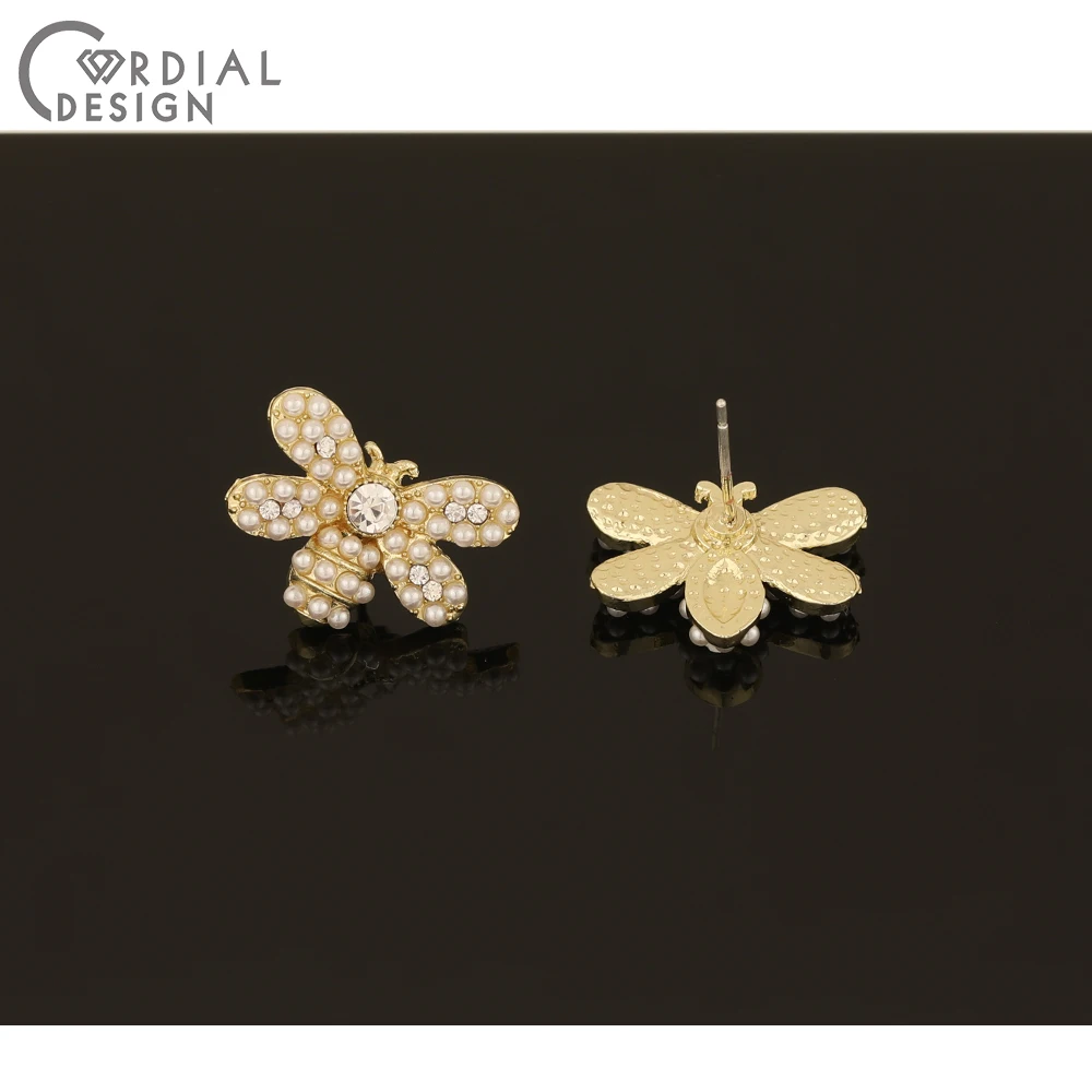 Cordial Design 50Pcs 14*18MM Earrings Accessories/DIY/Rhinestone Earrings Stud/Insect Shape/Imitation Pearl/Jewelry Findings
Cordial Design 50Pcs 14*18MM Earrings Accessories/DIY/Rhinestone Earrings Stud/Insect Shape/Imitation Pearl/Jewelry Findings