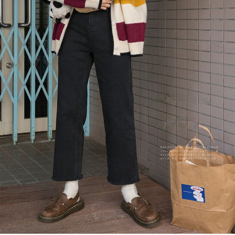 Jeans Women Oversize Spring Autumn Fashion Korean Style Harajuku Streetwear Baggy Black High Waisted Vintage Straight Trousers
Jeans Women Oversize Spring Autumn Fashion Korean Style Harajuku Streetwear Baggy Black High Waisted Vintage Straight Trousers