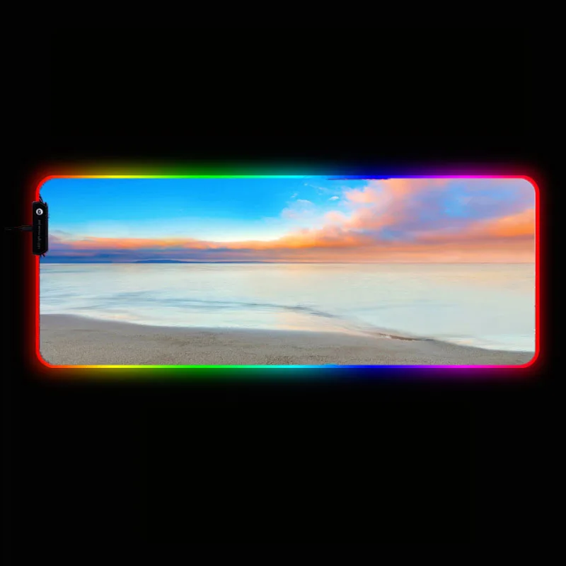 ZSUXTC Beach Cloud RGB Mouse Pad Computer Mousepad LED Gaming Mouse Pad Large Mause Pad USB for Keyboard Mice PC Desk Mat 
ZSUXTC Beach Cloud RGB Mouse Pad Computer Mousepad LED Gaming Mouse Pad Large Mause Pad USB for Keyboard Mice PC Desk Mat
