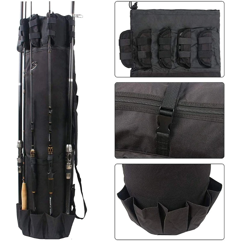 69HD Fishing Rod Bag Holder, Multifunctional Fishing Rod Case Carrier Canvas Fishing Reel Organizer Storage Bag
69HD Fishing Rod Bag Holder, Multifunctional Fishing Rod Case Carrier Canvas Fishing Reel Organizer Storage Bag