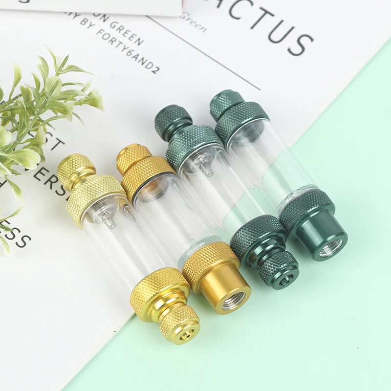 Aquarium DIY CO2 Regulator Bubble Counter, Aluminum Alloy Single/Double head CO2 Bubble One-way Carbon Dioxide Measuring Device
Aquarium DIY CO2 Regulator Bubble Counter, Aluminum Alloy Single/Double head CO2 Bubble One-way Carbon Dioxide Measuring Device
