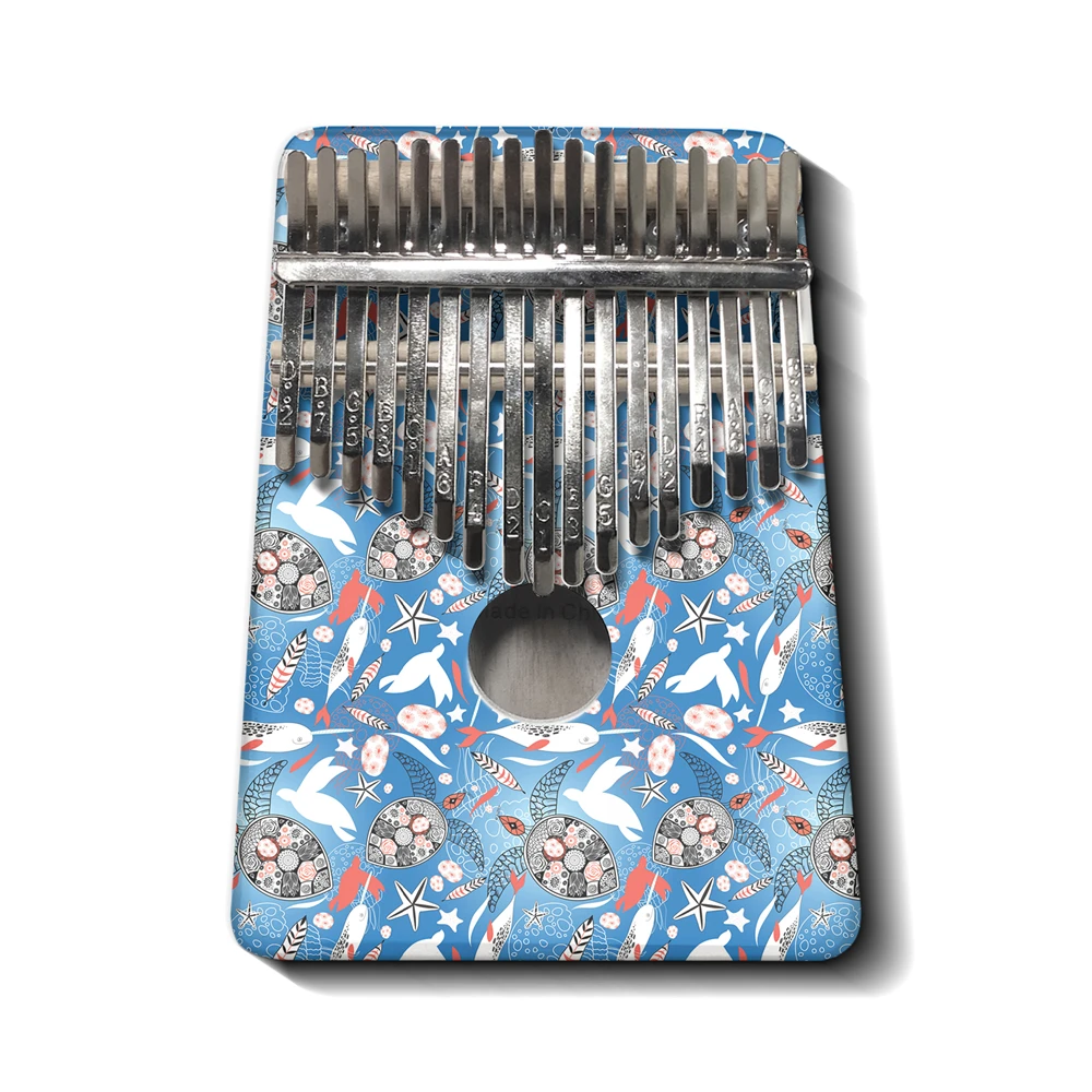 Kalimba Thumb Piano 17 Keys Sea Ocean Turtle Printing Musical Instruments Mbira Finger Piano Gifts for Kids and Adults Beginners
Kalimba Thumb Piano 17 Keys Sea Ocean Turtle Printing Musical Instruments Mbira Finger Piano Gifts for Kids and Adults Beginners