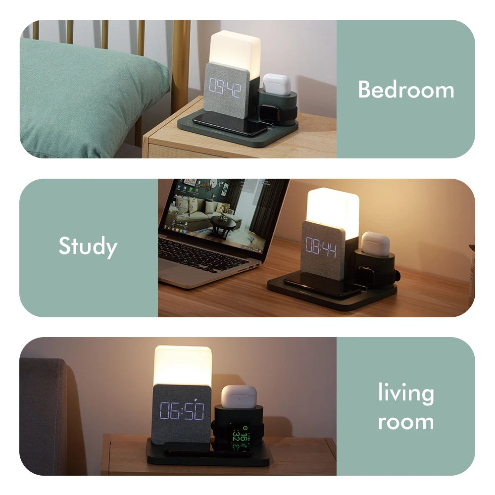 New 3 In 1 Wireless Chargers for Apple Watch Charge Dock Lamp Light for IPhone X 7 8plus IWatch Series 3 4 5 Wireless Charger
New 3 In 1 Wireless Chargers for Apple Watch Charge Dock Lamp Light for IPhone X 7 8plus IWatch Series 3 4 5 Wireless Charger