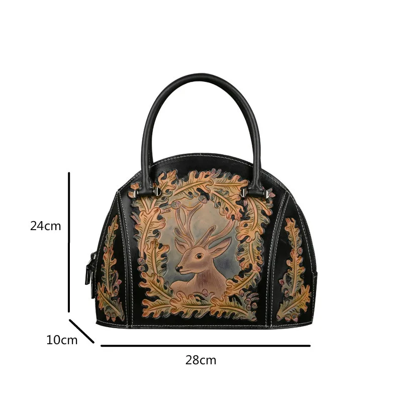 Bestform Vintage Advanced Hand Carved Genuine Leather Bag 2021 New Nature Cowhide Luxury Handbags Women Bags Designer 
Bestform Vintage Advanced Hand Carved Genuine Leather Bag 2021 New Nature Cowhide Luxury Handbags Women Bags Designer