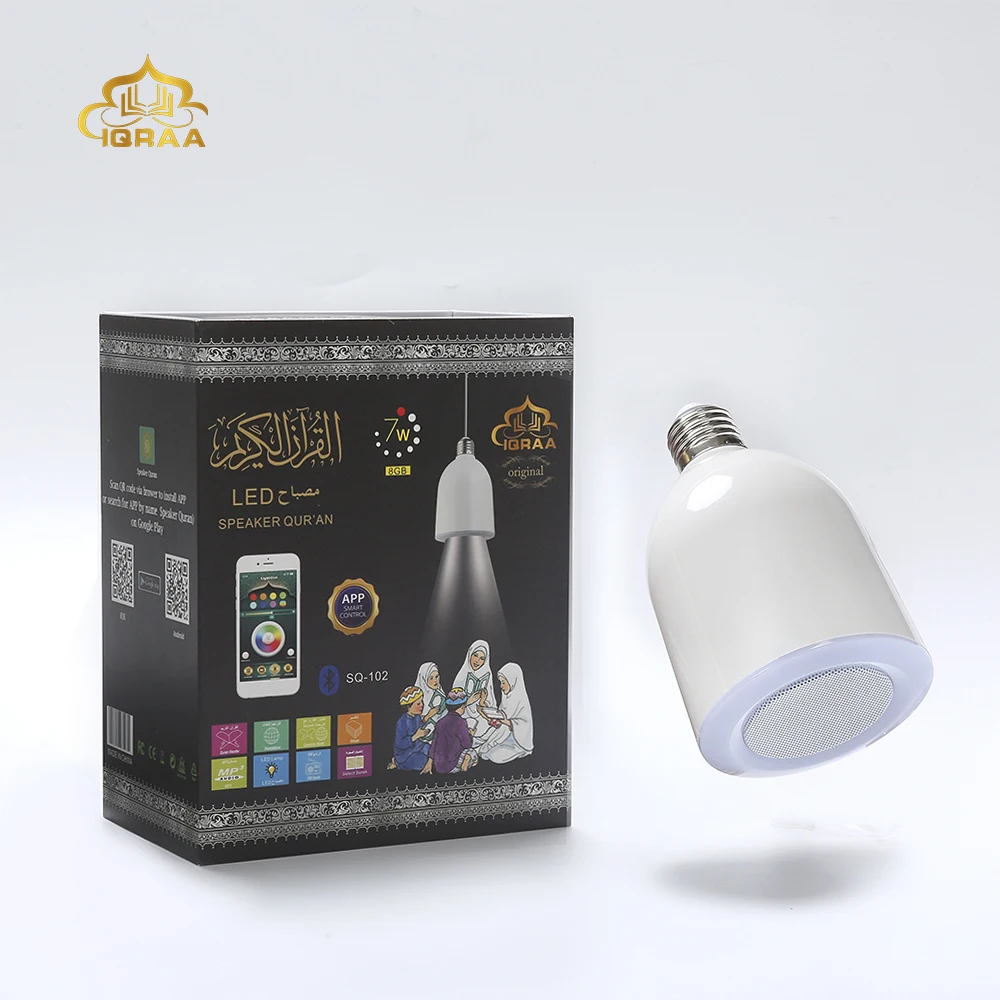 SQ-102 Bluetooth Speaker Bulb Player Lamp Wireless Speaker Night Light APP Control Speaker المتحدث القرآن
SQ-102 Bluetooth Speaker Bulb Player Lamp Wireless Speaker Night Light APP Control Speaker المتحدث القرآن