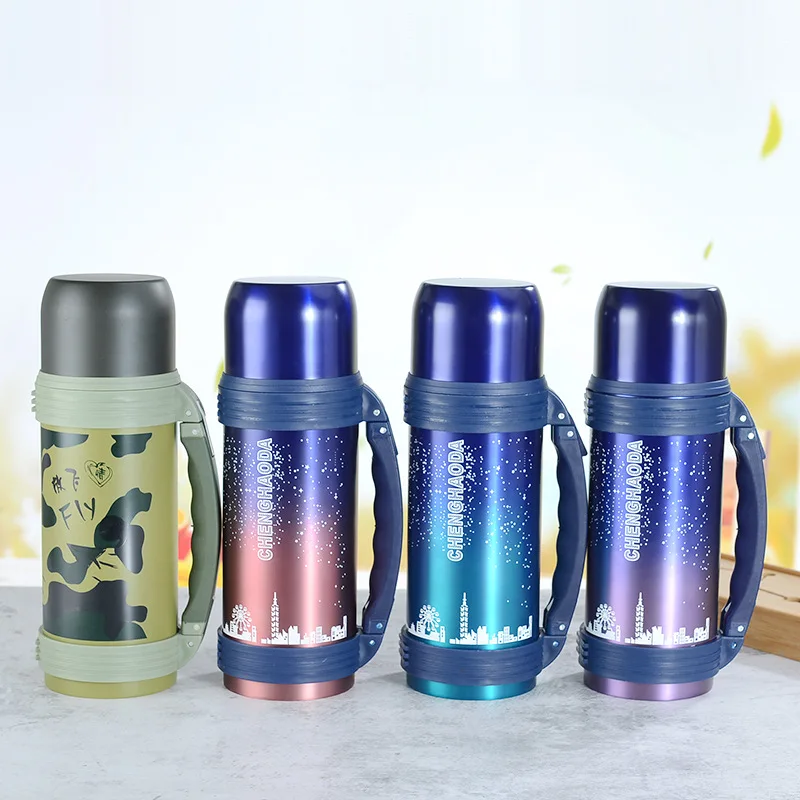 Large Capacity 1.1-2L Stainless Steel Water Bottle Cold/heat Resistant Double Layer Vacuum Winter Thermos Outdoor Travel Kettle
Large Capacity 1.1-2L Stainless Steel Water Bottle Cold/heat Resistant Double Layer Vacuum Winter Thermos Outdoor Travel Kettle