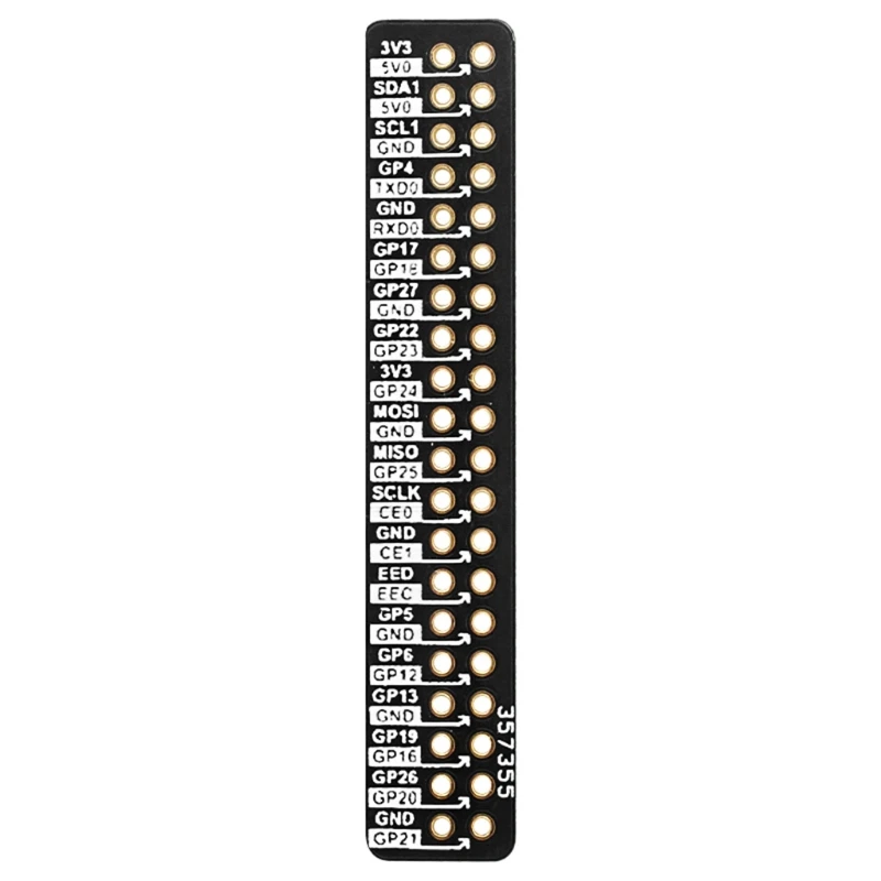 J60A Reference Board GPIO Pin Expansion Board Module Reference Breadboard Compatible with Raspberry Pi 3A+/3B/3B+/4B
J60A Reference Board GPIO Pin Expansion Board Module Reference Breadboard Compatible with Raspberry Pi 3A+/3B/3B+/4B