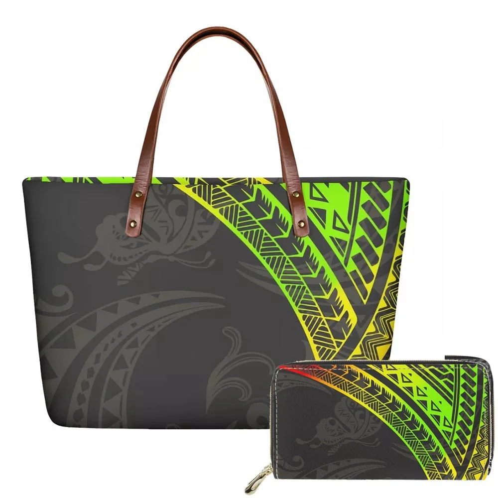 Women Soft Hand Bag Large Capacity Tote Bag Polynesian Tribal Shoulder Bags Fashion Handbag Composite Women Bags Travel Totes
Women Soft Hand Bag Large Capacity Tote Bag Polynesian Tribal Shoulder Bags Fashion Handbag Composite Women Bags Travel Totes