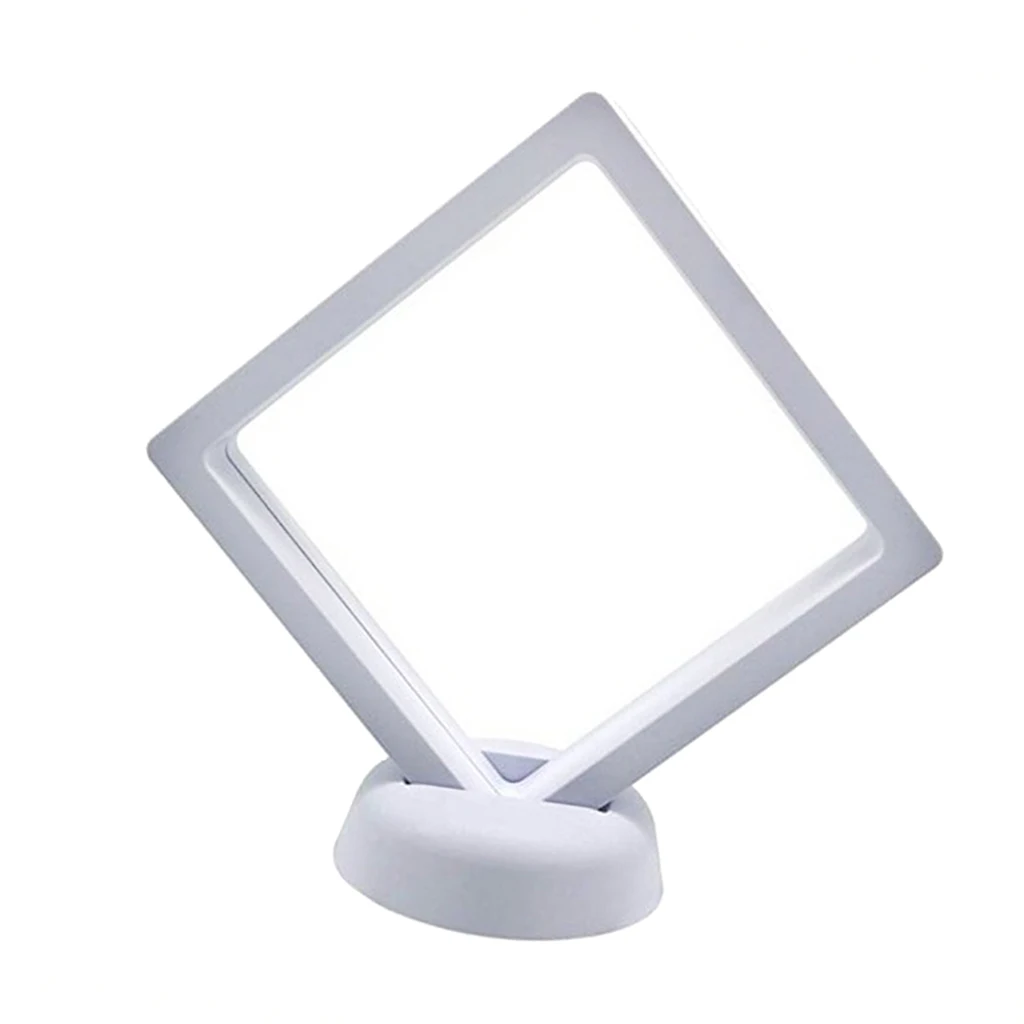 3D Floating Frame Display Holder Coin Display Stand for Challenge Coins, Jewelry, Antique, Medal, White 7x7cm
3D Floating Frame Display Holder Coin Display Stand for Challenge Coins, Jewelry, Antique, Medal, White 7x7cm
