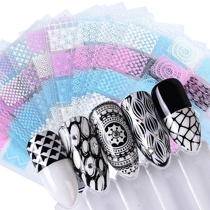 1 шт. 3D ползунок наклейки на ногти фольги черный, белый цвет наклейка в виде геометрических фигур в полоску с цветочным принтом Клеящий обои ...
1 шт. 3D ползунок наклейки на ногти фольги черный, белый цвет наклейка в виде геометрических фигур в полоску с цветочным принтом Клеящий обои ...