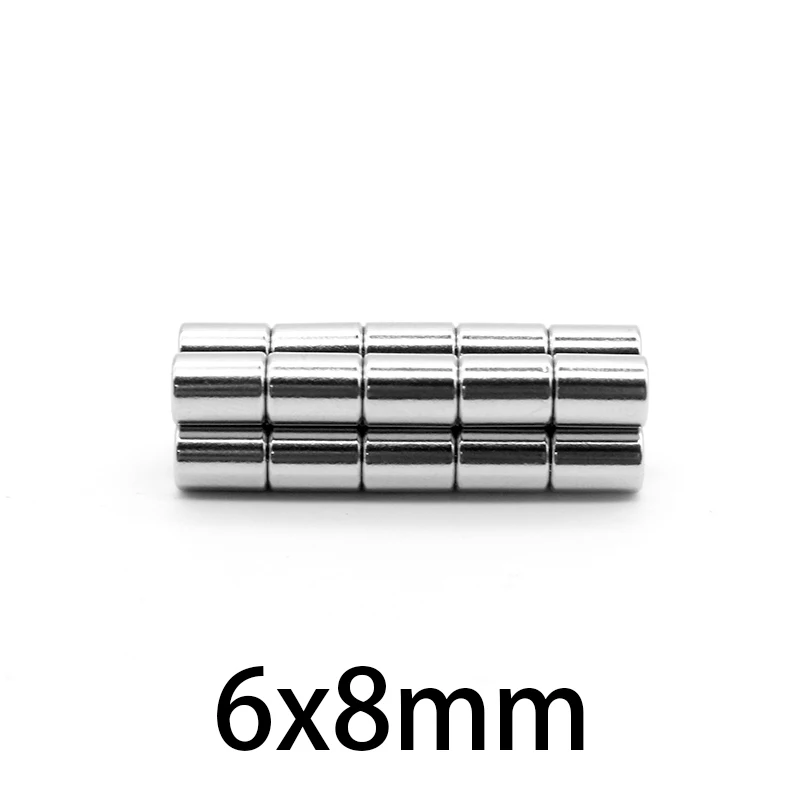 10-150 шт., мощные неодимовые магниты 6x8 мм, 6x8 мм
10-150 шт., мощные неодимовые магниты 6x8 мм, 6x8 мм