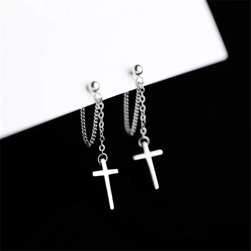 100% 925 Sterling Silver Tassel Cross Stud Earrings For Women Kids 2020 Korean Wedding Jewelry boucle d'oreille Hypoallergenic
100% 925 Sterling Silver Tassel Cross Stud Earrings For Women Kids 2020 Korean Wedding Jewelry boucle d'oreille Hypoallergenic
