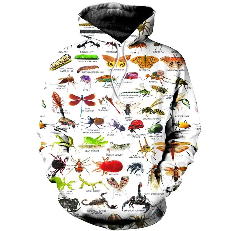 New 3D printing insect zipper Hoodie casual shirt fashion Sweatshirt 
New 3D printing insect zipper Hoodie casual shirt fashion Sweatshirt