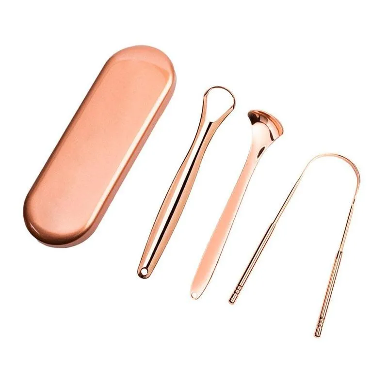3 Pcs Steel Tongue Scraper Metal Brush Dental Kit Tongue Cleaner With Travel Handy Case Care Dental Tool Adult
3 Pcs Steel Tongue Scraper Metal Brush Dental Kit Tongue Cleaner With Travel Handy Case Care Dental Tool Adult