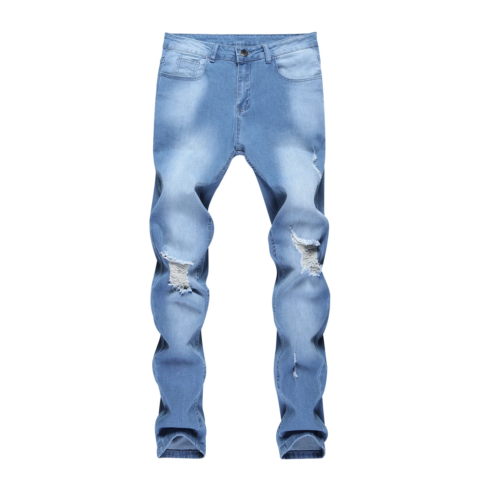 Men Spring Skinny Jeans, Middle-Waist Ripped Washed Pencil Pants with Pockets for Boys, Blue, XS-XL
Men Spring Skinny Jeans, Middle-Waist Ripped Washed Pencil Pants with Pockets for Boys, Blue, XS-XL
