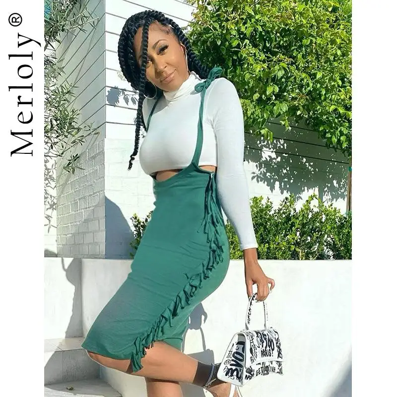Fashion Autumn Winter Women's Skirt Turtleneck Long Sleeves Crop Top & Green Pencil Midi Strap Skirts Club Two Piece Dress Sets
Fashion Autumn Winter Women's Skirt Turtleneck Long Sleeves Crop Top & Green Pencil Midi Strap Skirts Club Two Piece Dress Sets
