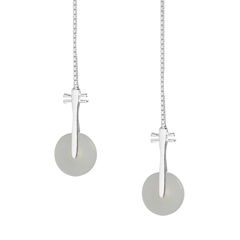 jade RuanLeQi ancient element in ear line peace button S925 pure silver restoring ancient ways of literature and art
jade RuanLeQi ancient element in ear line peace button S925 pure silver restoring ancient ways of literature and art