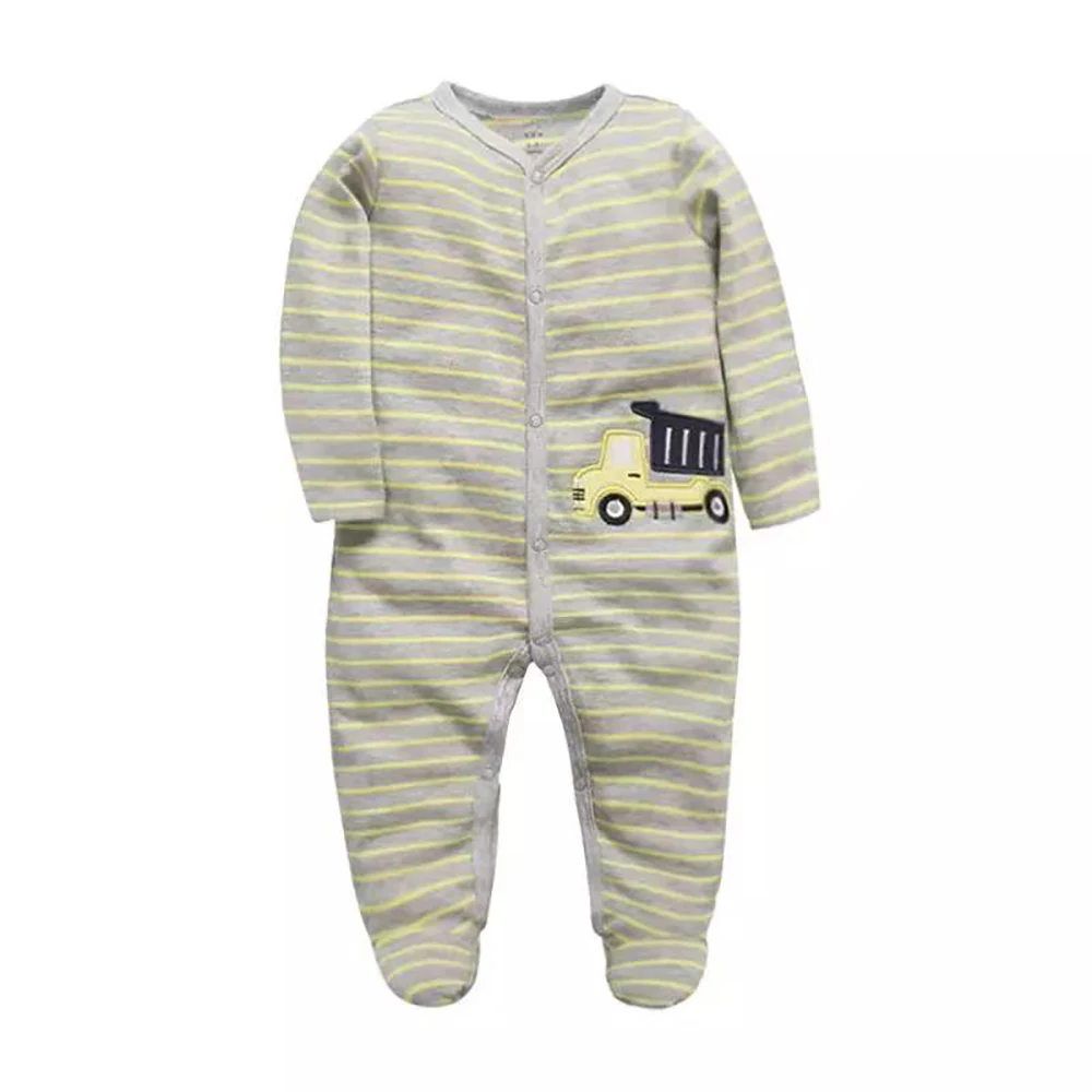 Pajamas For Newborn Boys Long Sleeved Stripe Cotton Footies Jumpsuits New born Sleepwear Newborn Clothes
Pajamas For Newborn Boys Long Sleeved Stripe Cotton Footies Jumpsuits New born Sleepwear Newborn Clothes