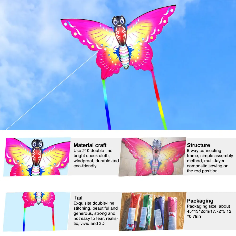 Large Colorful Rainbow Kite Butterfly Kite Nylon Outdoor Kids Flying Toys Beach Kite For Children Adults
Large Colorful Rainbow Kite Butterfly Kite Nylon Outdoor Kids Flying Toys Beach Kite For Children Adults