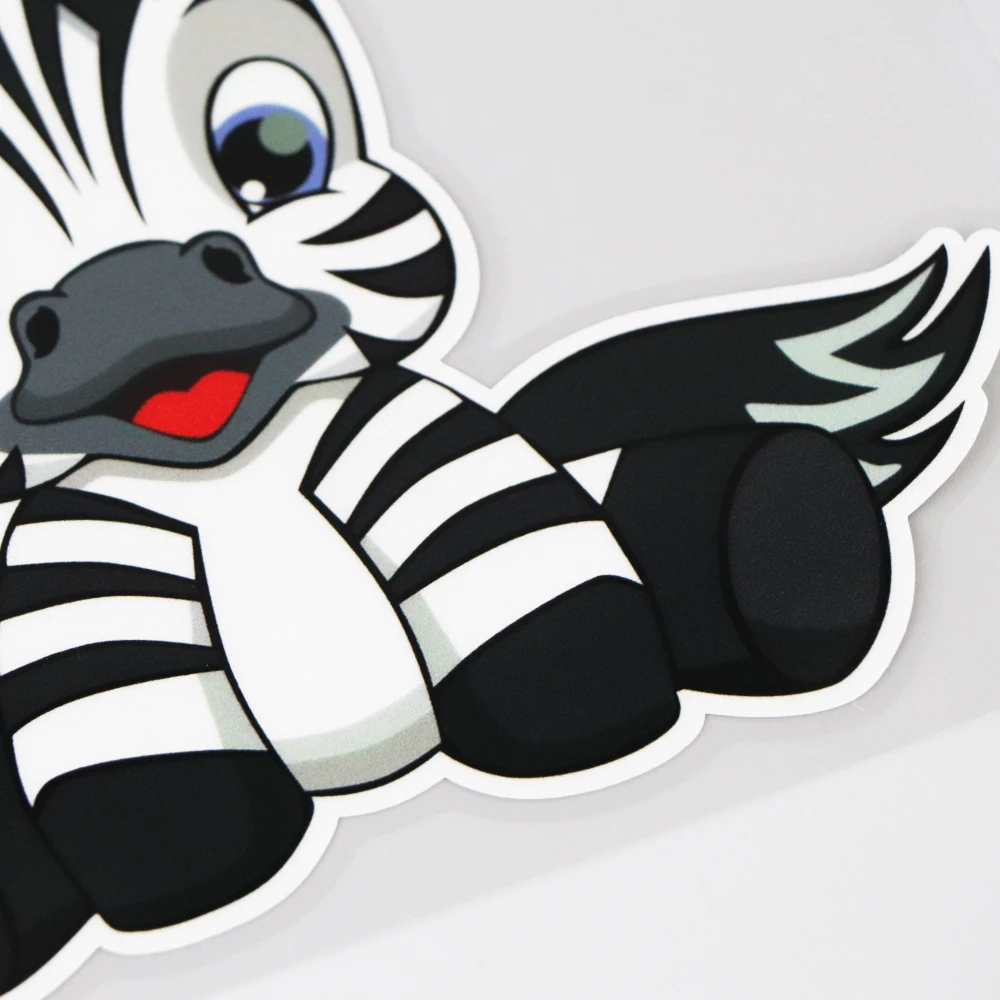 YOJA 13.5X15.4CM Cute Zebra Cartoon Vinyl Car Sticker Laptop Travel Luggage Decal Animal Car Styling Accessories 19A-0100 
YOJA 13.5X15.4CM Cute Zebra Cartoon Vinyl Car Sticker Laptop Travel Luggage Decal Animal Car Styling Accessories 19A-0100