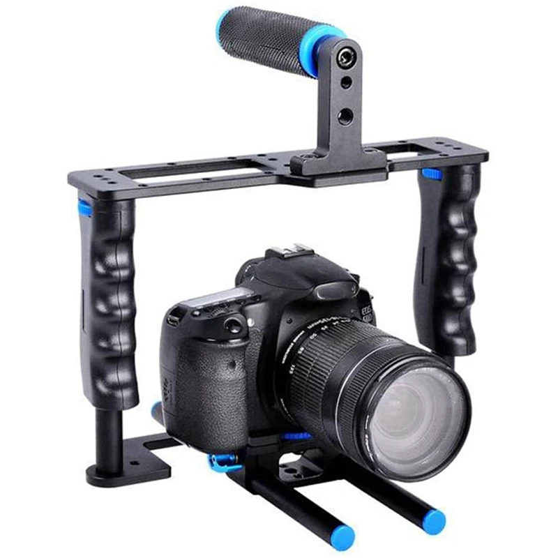 Aluminum Alloy Camera Video Cage Film Movie Making Kit with Video Cage for Canon/Nikon/Sony 5D/600D/D610D/700D DSLR
Aluminum Alloy Camera Video Cage Film Movie Making Kit with Video Cage for Canon/Nikon/Sony 5D/600D/D610D/700D DSLR
