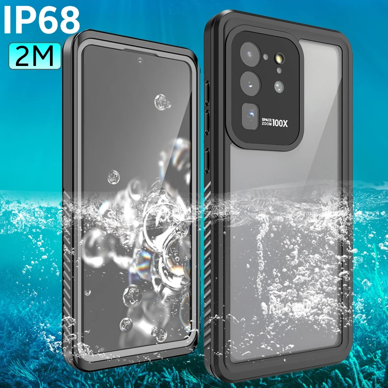 2 м IP68 Водонепроницаемый чехол для Samsung Galaxy S20 Ultra/S20 + Plus/S20 5G противоударный