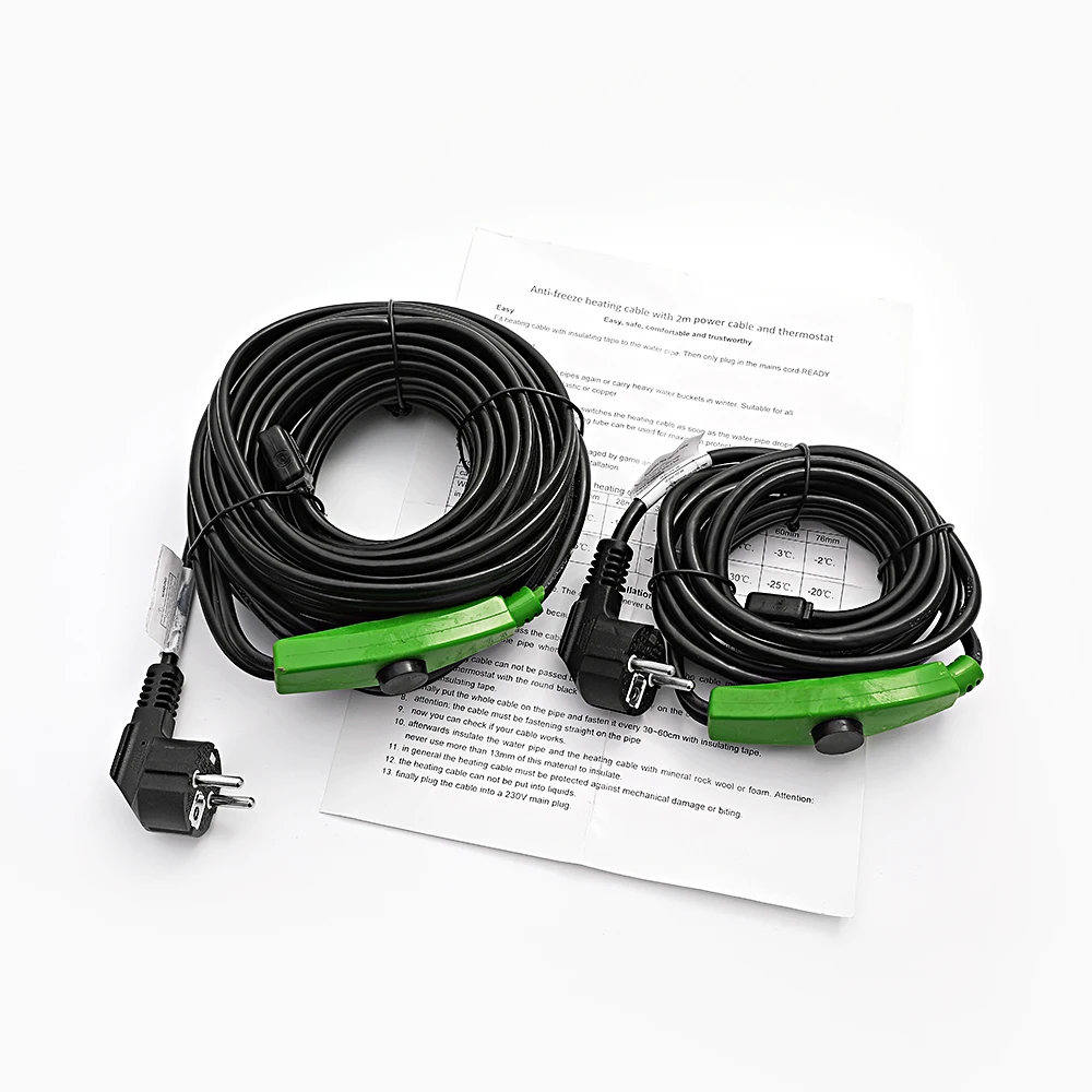 

Domestic hot sale antifreeze pipe heating cable pipe antifreeze 220v heating cable with mini intelligent controller 16w/m
