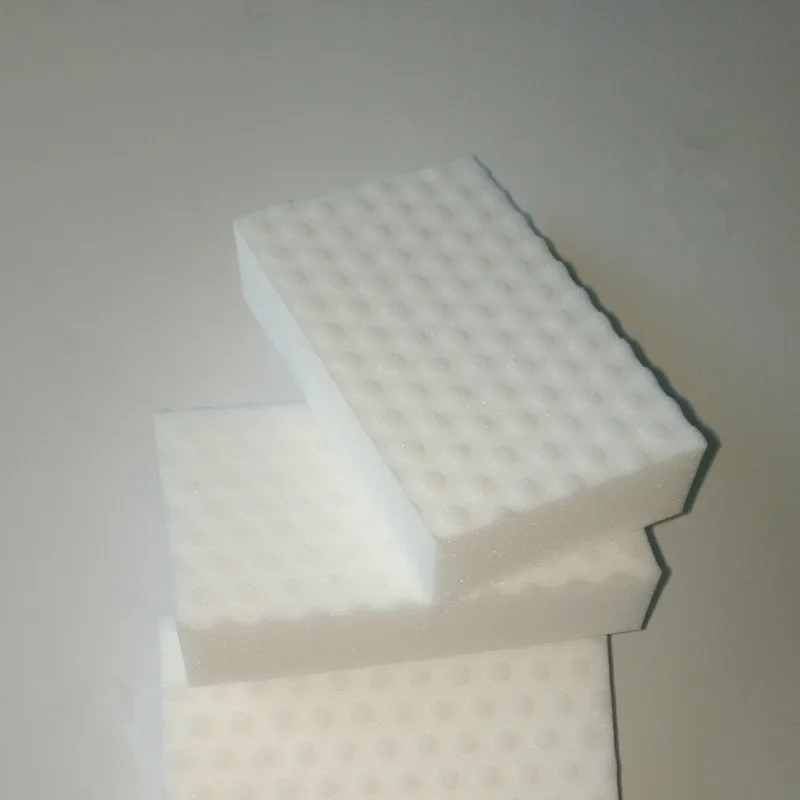 100pcs/10*6*2 cm High density double compressed kitchen cleaning melamine sponge magic eraser for dish washing tech 
100pcs/10*6*2 cm High density double compressed kitchen cleaning melamine sponge magic eraser for dish washing tech