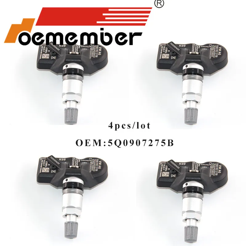 Oember 4 шт. Автомобильный датчик давления в шинах 5Q0907275B TPMS система мониторинга для Audi Skoda A3 A7 A6 Volkswagen 433Mhz
Oember 4 шт. Автомобильный датчик давления в шинах 5Q0907275B TPMS система мониторинга для Audi Skoda A3 A7 A6 Volkswagen 433Mhz