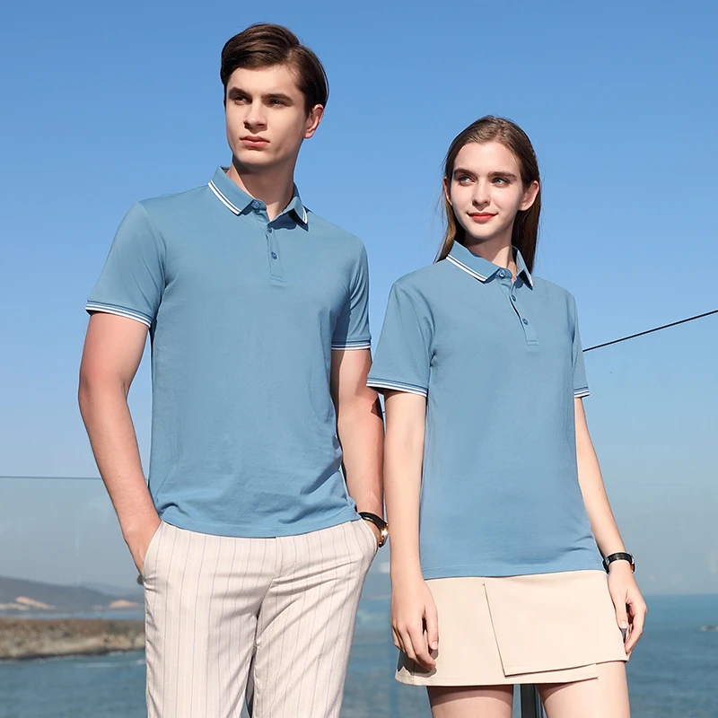 Couple polo shirt outdoor leisure vacation Lapel short sleeve fashion business office top printing
Couple polo shirt outdoor leisure vacation Lapel short sleeve fashion business office top printing