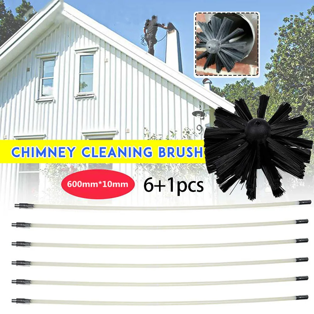 7Pcs/set Chimney Cleaner Brush Rotary Sweep Fireplace Kit Long Handle Flexible Pipe Rods Set
7Pcs/set Chimney Cleaner Brush Rotary Sweep Fireplace Kit Long Handle Flexible Pipe Rods Set