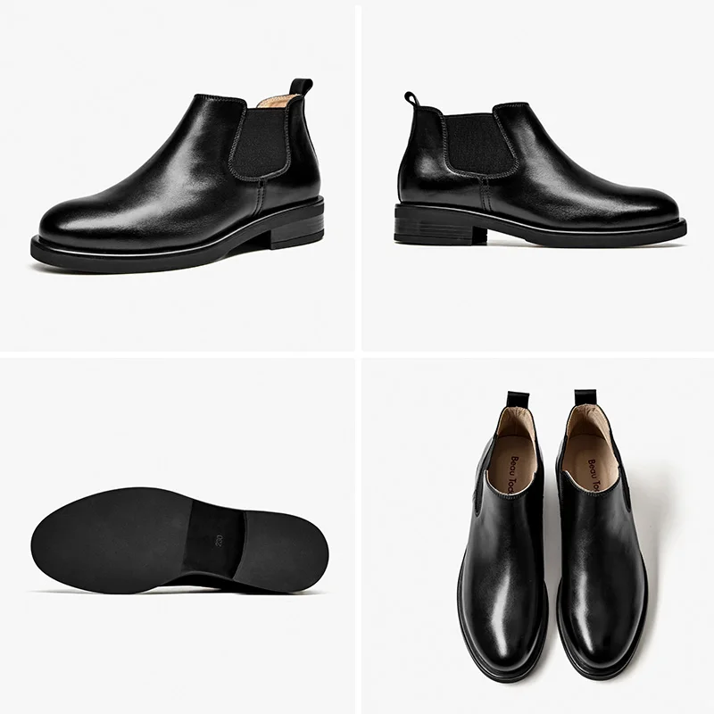 BeauToday Chelsea Boots Women Genuine Cow Leather Ankle Boots Round Toe Elastic Band Autumn Winter Ladies Shoes Handmade 03650
BeauToday Chelsea Boots Women Genuine Cow Leather Ankle Boots Round Toe Elastic Band Autumn Winter Ladies Shoes Handmade 03650
