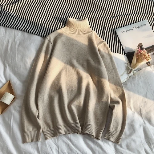 New men's slim knit sweater solid color turtleneck casual fashion multi-color autumn and winter
New men's slim knit sweater solid color turtleneck casual fashion multi-color autumn and winter
