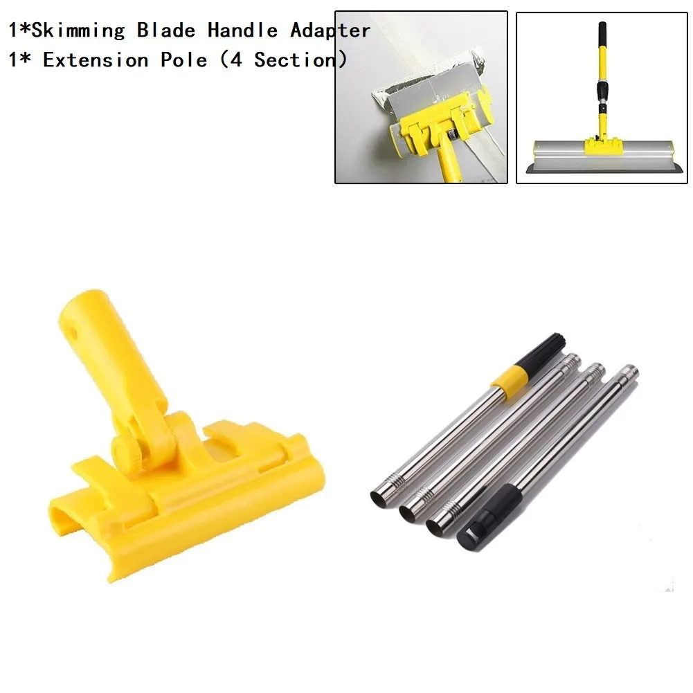 Skimming Blade Quick Release Handle Adapter Bracket And 1.2m 4Section Pole For Drywall Skimming Blade Set Tools Set
Skimming Blade Quick Release Handle Adapter Bracket And 1.2m 4Section Pole For Drywall Skimming Blade Set Tools Set
