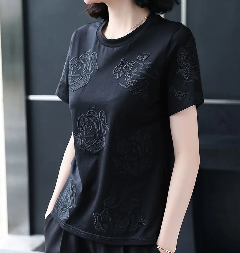 Fashion shirt Summer Short Sleeve Clothing Plus Size Harajuku Top Tee Tumblr T shirt Women Black
Fashion shirt Summer Short Sleeve Clothing Plus Size Harajuku Top Tee Tumblr T shirt Women Black