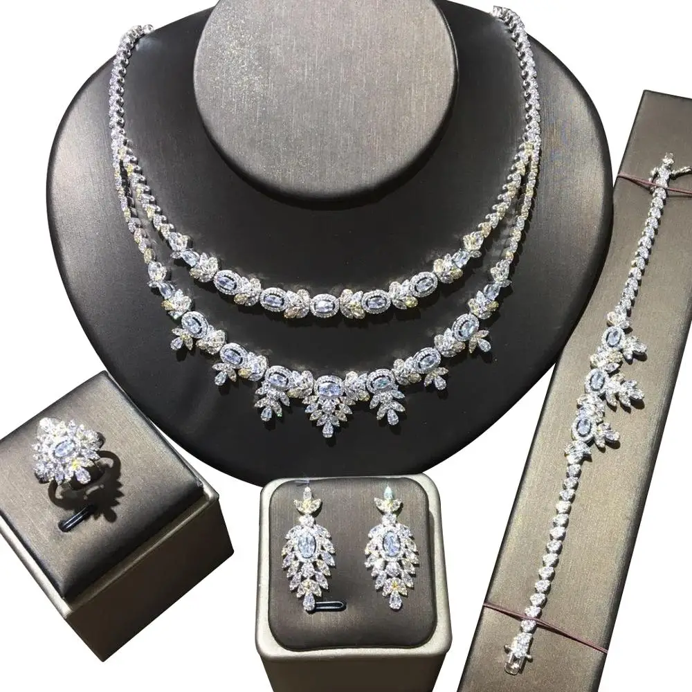 missvikki High Quality Luxury Super Necklace Earrings Bracelet Ring Jewelry set Women Engagement Shinning Pendant Full CZ 2020
missvikki High Quality Luxury Super Necklace Earrings Bracelet Ring Jewelry set Women Engagement Shinning Pendant Full CZ 2020
