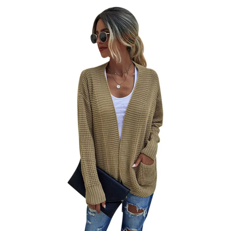 Autumn Loose Cardigan for Women Knitted Long-sleeved Lady Sweater with Pockets Solid Thicken Jacket Women Jumpers Female Fashion
Autumn Loose Cardigan for Women Knitted Long-sleeved Lady Sweater with Pockets Solid Thicken Jacket Women Jumpers Female Fashion