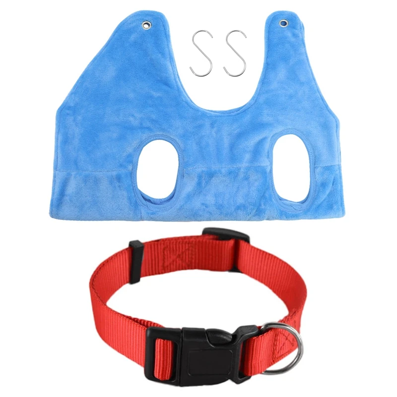 Adjustable Nylon Dog Puppy Collar With Buckle And Clip For Lead (M, Red) & Pet Grooming Hammock Helper Blue, M
Adjustable Nylon Dog Puppy Collar With Buckle And Clip For Lead (M, Red) & Pet Grooming Hammock Helper Blue, M