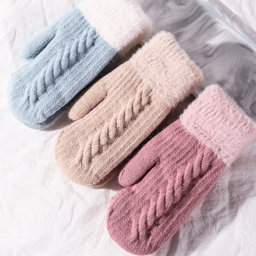 Wecute 22*9.5cm Students Wool Knitted Gloves Winter Warm Double-layer Thickening to Keep Warm Women Mittens Soft Outdoor Cycling
Wecute 22*9.5cm Students Wool Knitted Gloves Winter Warm Double-layer Thickening to Keep Warm Women Mittens Soft Outdoor Cycling