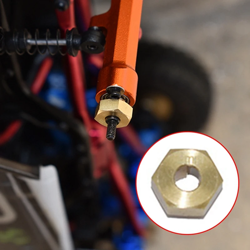 4Pcs m Heavy Brass Wheel Hex Wheel Hub Adapter for 1/24 RC Crawler Car Axial SCX24 AXI90081 AXI00002 Upgrade Parts
4Pcs m Heavy Brass Wheel Hex Wheel Hub Adapter for 1/24 RC Crawler Car Axial SCX24 AXI90081 AXI00002 Upgrade Parts