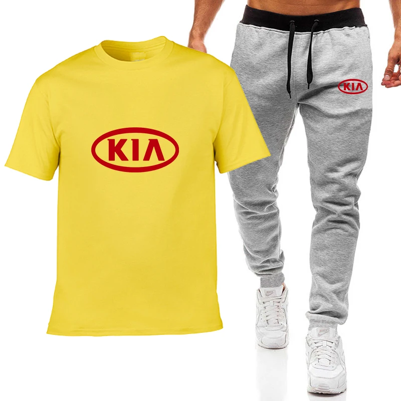 Fashion Summer Men T Shirts KIA Car Logo Print HipHop Casual Cotton Short Sleeve high quality T-shirt pants suit Man 
Fashion Summer Men T Shirts KIA Car Logo Print HipHop Casual Cotton Short Sleeve high quality T-shirt pants suit Man