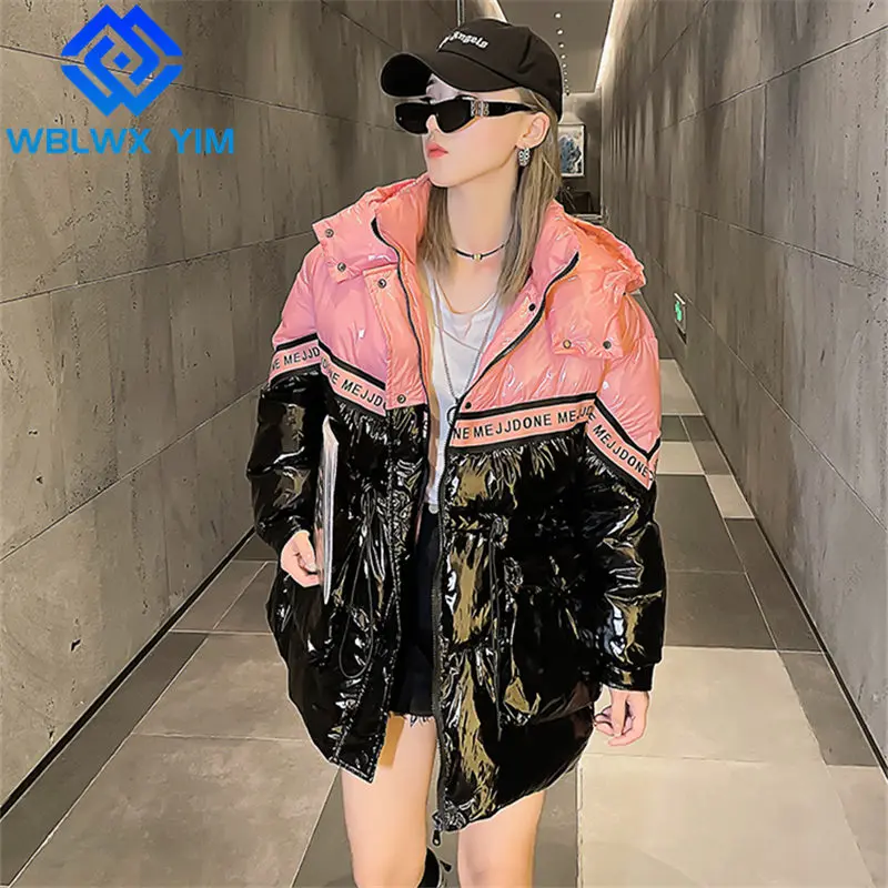 Winter Jacket Women Fashion Patchwork Down Jackets Thick Warm Overcoat Hooded Parka High Quality Loose Casual Cotton Coat Female
Winter Jacket Women Fashion Patchwork Down Jackets Thick Warm Overcoat Hooded Parka High Quality Loose Casual Cotton Coat Female