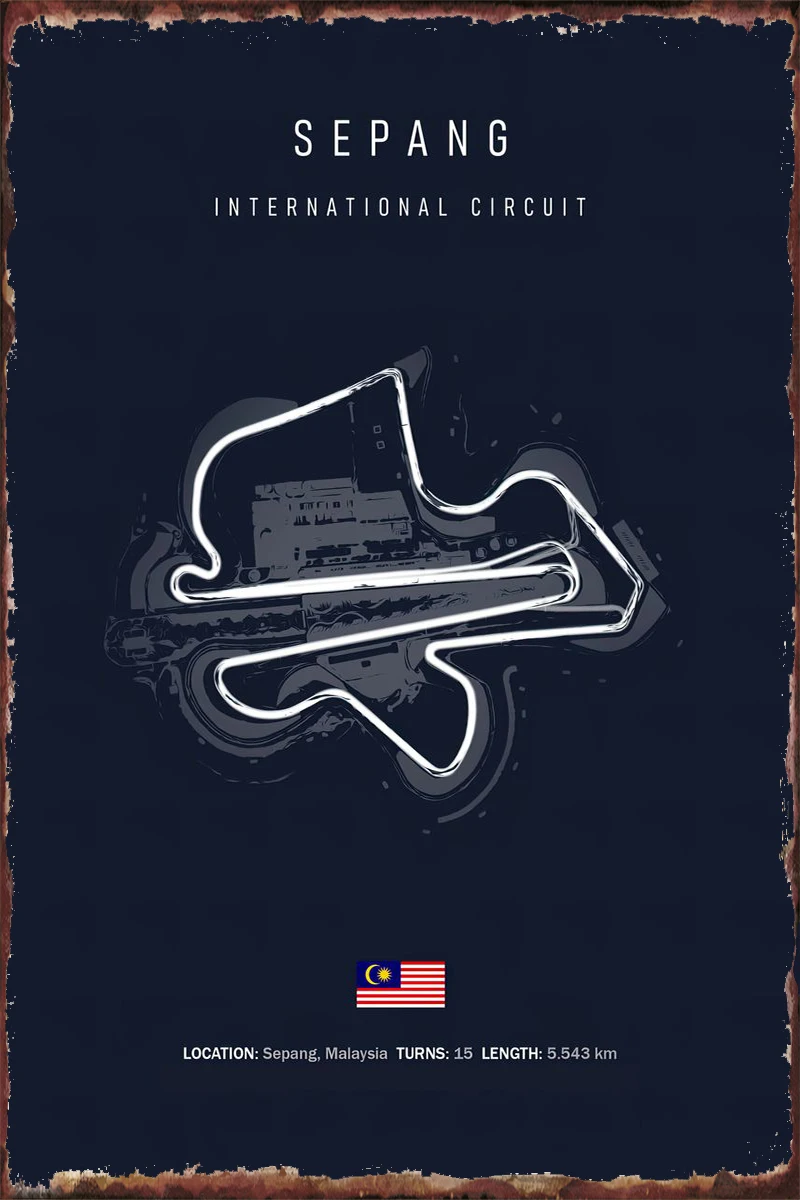 Sepang International Circu Tin Plates Wall Decor Room Decoration Retro Vintage Metal Sign Tin Sign For Pub Home Club Man Cave
Sepang International Circu Tin Plates Wall Decor Room Decoration Retro Vintage Metal Sign Tin Sign For Pub Home Club Man Cave