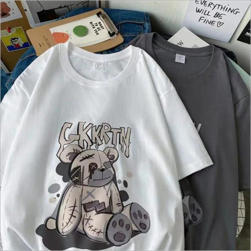 European American Style Women T shirt Retro Print Short Sleeve O Neck T shirts Woman Loose Style T-shirt Femme
European American Style Women T shirt Retro Print Short Sleeve O Neck T shirts Woman Loose Style T-shirt Femme