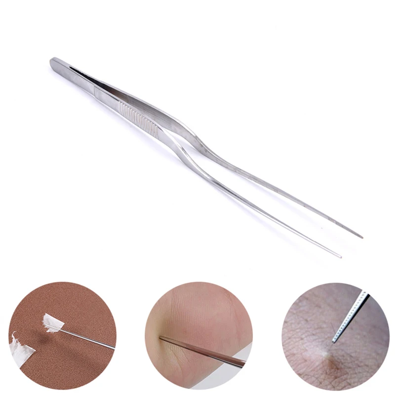 Stainless Steel Forceps Lengthened 16.5cm Ear Picking Clip Elbow Cleaning Otolaryngology Tool Cotton Tweezers
Stainless Steel Forceps Lengthened 16.5cm Ear Picking Clip Elbow Cleaning Otolaryngology Tool Cotton Tweezers