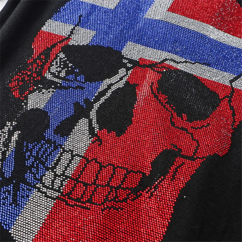 Hip-Hop Casual Classic Street Men Shirt Brand Personality Rock Long Sleeve Breathable Shiny Skull Hot Drill
Hip-Hop Casual Classic Street Men Shirt Brand Personality Rock Long Sleeve Breathable Shiny Skull Hot Drill